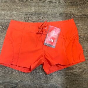 The North Face Women's Vibrant Orange Athletic Shorts